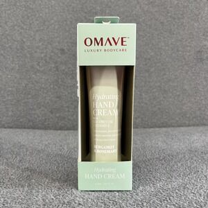 Omave Bergamot & Rosemary Hydrating Hand Cream Coconut oil & Vitamin E 4 oz NEW